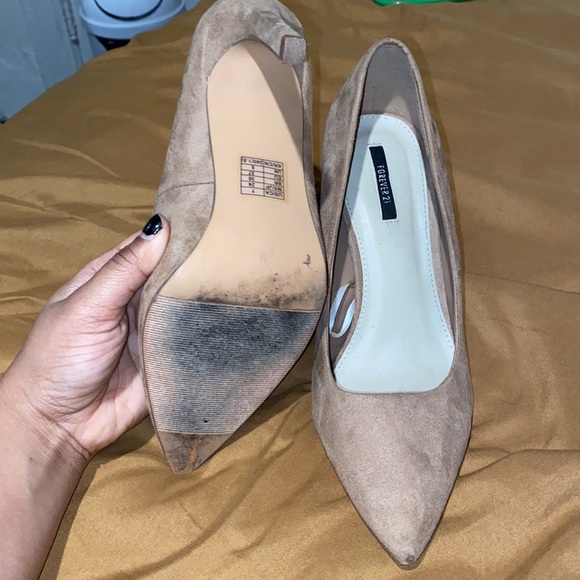 Suede Pointy Heels - Picture 6 of 6